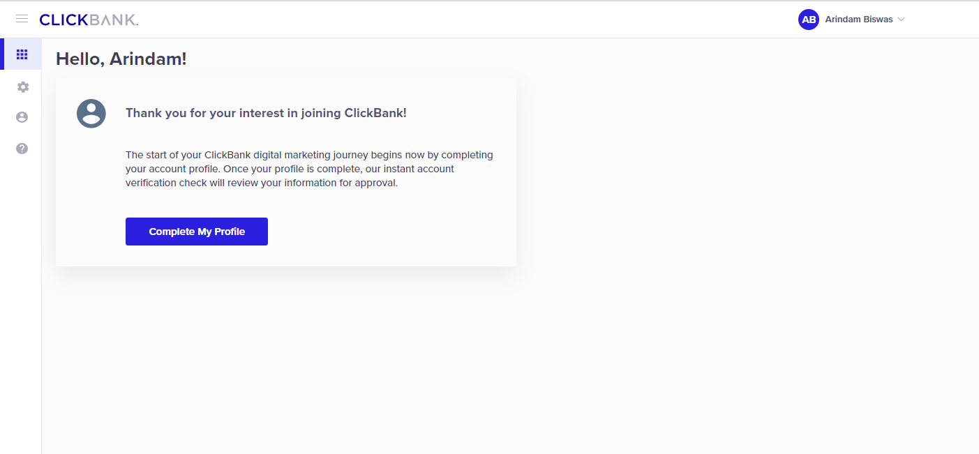 clickbank complete profile